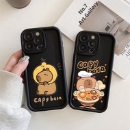 Cute Capybara Case with Animal Print for vivo v23e V21 V23 V30 V25 V29e V30e 5G V21e 4G V15 V27 V29 