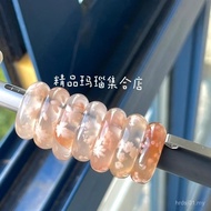 Natural Ring Design Cherry Blossom Agate Ring ins Cold Style Autumn Winter Fashionable All-Match Nic