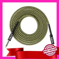 Electric Guitar Bass Cable Musical Instrument Audio Cable 1/4 Inch to 1/4 Inch TS Straight Plugs, 3 