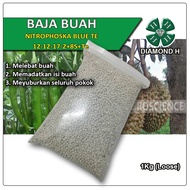 Baja Penggalak Buah Dan Bunga 12-12-17-2+8S+Te NITROPHOSKA BLUE TE