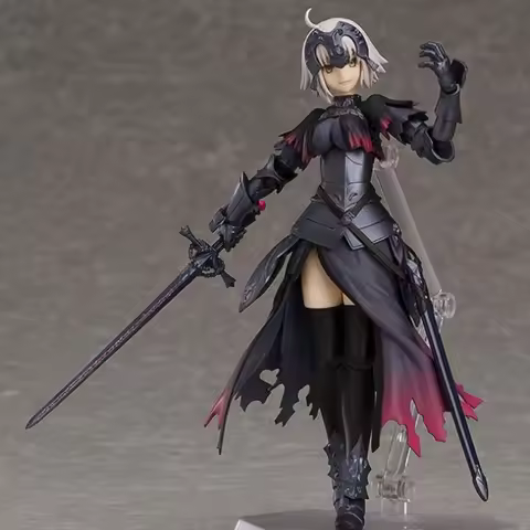 15CM Fate/Grand Order Figma 390 Joan of Arc Avenger Anime Handmade Action Figures Desktop Case Decor