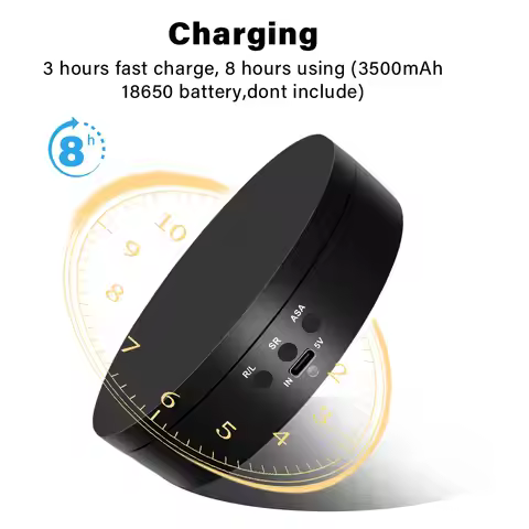 2026 New 3 Speeds Rotating Turntable 360° Electric Swivelling Base Jewelry Display Stand USB/18650 B