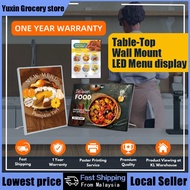 LED Menu Board A3 A4 | Table LED Lightbox Menu | Countertop Wall Mount LED Menu Board | A3 A4 LED Ta