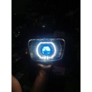 Reflector headlight RK king new custom biled ala uk 4.5 inch ready to install.