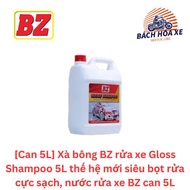 [Can 5L] Xà bông BZ rửa xe Gloss Shampoo 5L thế hệ mới siêu bọt rửa cực sạch nước rửa xe BZ can 5L
