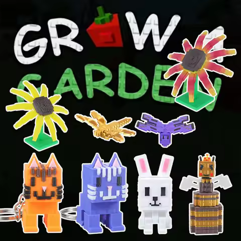 Grow A Garden 3D Printed Keychain Desktop Ornament Mini Cute Pet Dog Anime Game Ornaments Garden Fig