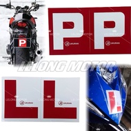 FOR 1 PC STICKER L & P License Sticker for Motor Pelekat P & L license Motor