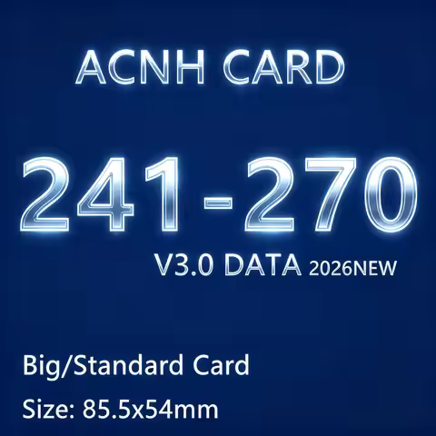 ACNH Card NFC Smart Induction Cards 241-270 Vivid Art Printing Lightweight Pocket Game Peripherals 8