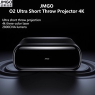 Jmgo O2 Ultra Short Throw Projector 4K HD O2 Ultra 4K Smart Ultra Short Focus Projector Portable Home Theater Home Bedroom Smart High Definition Home remote control Theater Portable Wall Office Conference Projector Wireless gift whiteboard
