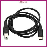 LID Speed USB-C Printer Cable Type-C to USB B 2 0 Printer Scanner Cable