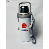 Stainless steel. Thermos Tumble bottle with Cup & Straw Tumbler for teacher School bottle coquette b