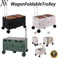 Wagon Trolley Foldable Trolley Large Capacity Wagon Trolley Outdoor Camping Trolley Lightweight Camp