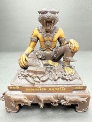 東北無頭虎龍婆趁乃大師 布周十面派{虎頭魯士}【8寸高】供奉型