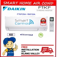 DAIKIN NEW 1.0HP R32 INVERTER (FTKF25A) AIR CONDITIONER