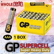 GP SUPERCELL Super Heavy Duty AAA 1.5V Battery Batteries 1 BOX ONLY
