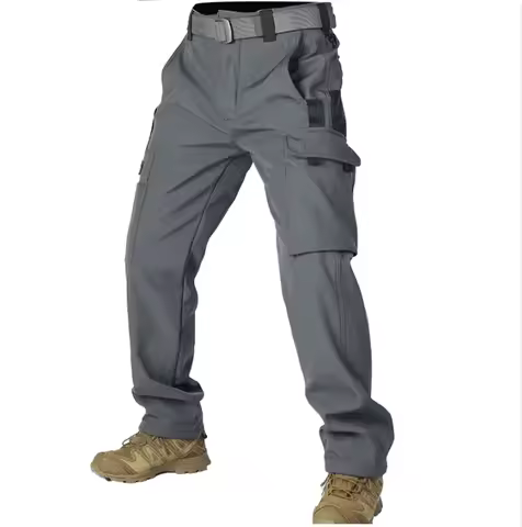 S-3XL New Soft Shell Outdoor Fleece-lined Men's Tactical Hiking Camouflage Work Fitness Hunting Suit