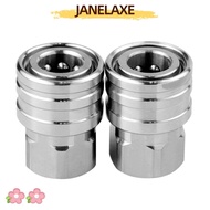JANELAXE932JN High Pressure Washer Connector, Quick Releases Silver 1/4Inch Connector Couplers Fitti