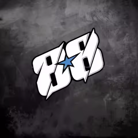 1Pc "88 Star" Racing Sticker Waterproof Vinyl Decal Bold White Blue Design for Universal Car & Motor