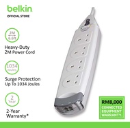 Belkin F9H410sa2M Home Series 4-Socket Surge Protector