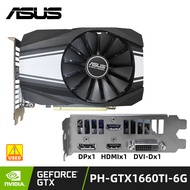 Asus Graphics Cards GTX 1660 PH-GTX1660TI-6G-PD 12002Mhz NVIDIA GDDR6 6GB 192Bit PCI Express 3.0 16X