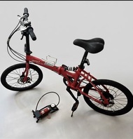 OYAMA Folding Bicycle Red Disc Brakes可摺疊單車