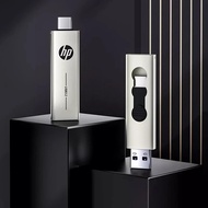 HP แฟลชไดรว์ USB แบบสองในหนึ่ง64GB 128GB คอมพิวเตอร์โทรศัพท์มือถือ256GB แฟลชไดรฟ์ USB ใช้งานได้สองอย่าง3.2 USB