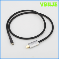 VBUJE Viborg USB ชนิด C สาย HiFi USB USB B To C สายสำหรับข้อมูลสัญญาณเสียง DAC Mobile Tablet KICFN