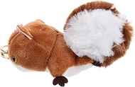 BESPORTBLE Charming Plush Squirrel Keychain Smiling Critters Decorative Pendant for Backpacks and Ba