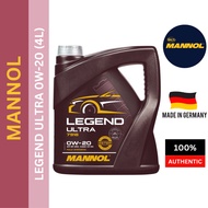 (MADE IN GERMAN) MANNOL 7918-4 Legend Ultra 0W20 FULLY SYNTHETIC 4L