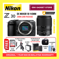 Nikon Z30 Z 30 Mirrorless Camera With Nikkor Z 16-50mm VR Lens | Early Bird Promo Package | 1 Year N