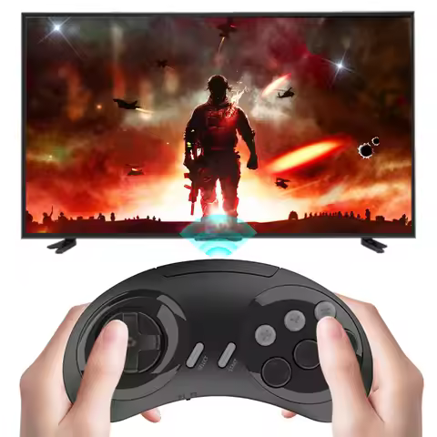Retro Gaming Console Built-in 5000 Games Plug & Play Game Console with Dual 2.4G Wireless Controller