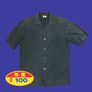 [2024特價] UNIQLO U系列 絕版灰藍 短袖襯衫