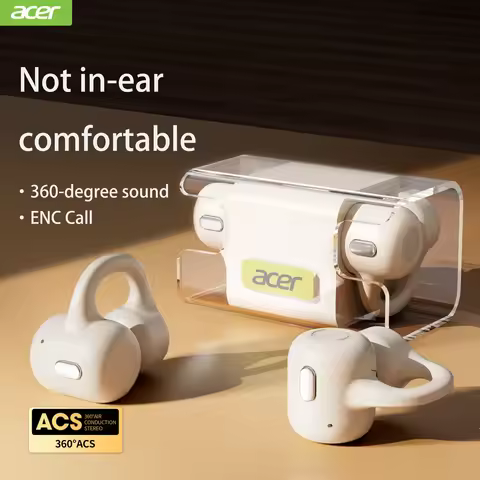 Acer OHR301 TWS Earbuds Bluetooth 5.3 Low Latency Gaming Sport Headset Clip-on ear Earbuds Air Condu