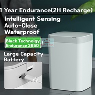 Smart Household  Dustbin ,induction Toilet Bathroom Kitchen Living Room with Lid Large Capacity Auto