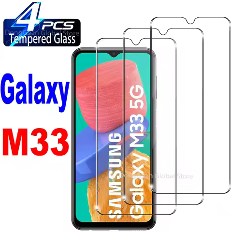 6.6" Tempered Glass For Samsung Galaxy M33 Screen Protector Glass Film