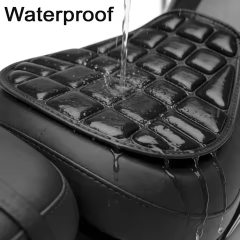 Motorcycle Gel Seat Pad 3D Universal Waterproof Shock Absorbing Comfort Cushion Fit 400 750 VT1300CX