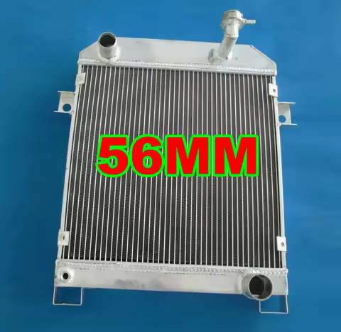 56mm aluminum alloy radiator for Jaguar Mark 2 MK2 Daimler 2.5 V8 1962-1967 manual XK I6 Engine 1963