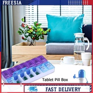 14 Grids 7 Days Weekly Pill Case Medicine Dispenser Pill Box Splitters Organizer