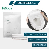 FaSoLa Disposable Toilet Seat Cover 5pcs Waterproof Portable Travel Disposable Toilet Seat Pelapik Tandas Duduk 卫生马桶垫