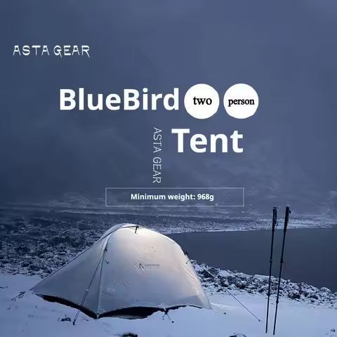 Astagear Blue Bird 2-Person Tent 10D Ultra-Light Waterproof Windproof Snowproof for Hiking & Mountai