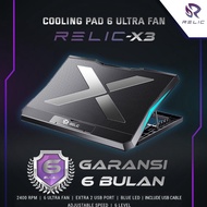 Laptop Gaming Laptop Cooling Pad 6 Fan Led Silent Noise - Coolingpad / Gaming Laptop Fan / Laptop Co