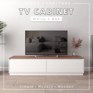 KitchenZ Austral Series 6Ft TV Cabinet TV Console with 2 Door - 004-WT