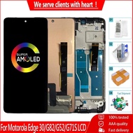 AMOLED For Motorola Moto G82 G52 G71S LCD Display Touch Screen AMOLED Digitizer Assembly Replacement