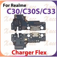 For Realme C30 C30S C33 Charging Port Flex Cable USB Dock Connector Motherboard Replacement Part