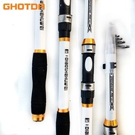 Ghotda 2.1m/2.4m/2.7m Portable Carbon Fiber Telescopic Fishing Rod