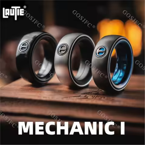 LAUTIE Mechanic I Spy Wars Magnetic Ratchet Ring Spinner Fidget Toys For Adults L Size Aluminum Tita