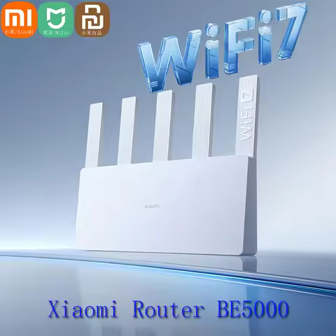 Xiaomi Mijia Mi BE5000 2.5G Wifi 7 Wiress Router Mesh Group 2.4GHz 5GHz MLO Dual Band Works with Rep