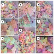1/2 pound Frosted Beads Ice Beads