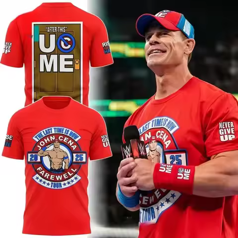 John Cena Wrestling Training 3D Print Sports Quick-dry Breathable Men T-shirt Outdoor Street Team Pa