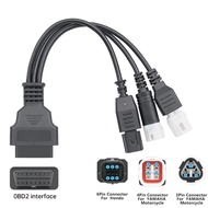 Connector 3-In-1 Yamaha Motorcycle 6Pin Honda Y15 V2 Y16 N-Max X-Max For 3Pin + 4Pin